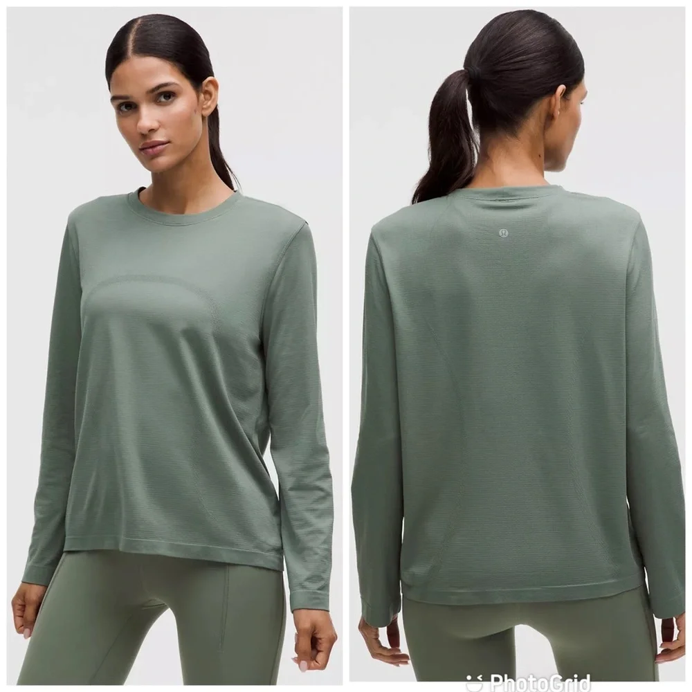 Lululemon Swiftly Relaxed Long Sleeve Willow Leaf New with Tags! - Picture 1 of 4